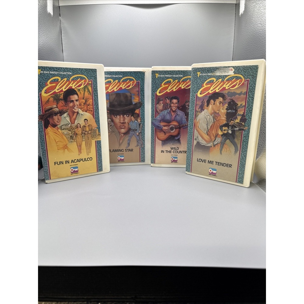 Elvis Presley VHS Lot, 4 Key Video The Elvis Presley Collection